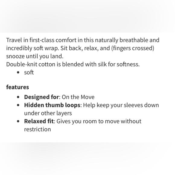 Lululemon Find Your Calm Wrap Cardigan in Black Size 4 - Picture 3 of 8